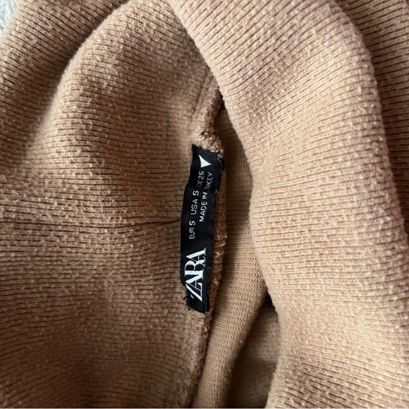 Zara Sleeveless Mock Neck Sweater Size Small Brown - Picture 3 of 4